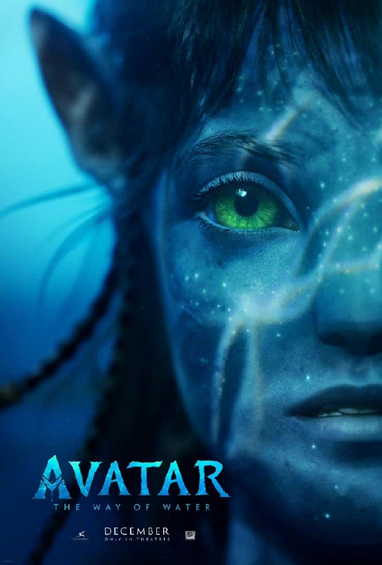 《阿凡达：水之道》(暂译)发布首张海报，12月16日北美上映。 